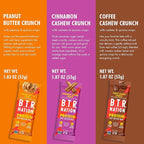 B.T.R. Nation Vegan Keto Plant Based Protein & Fiber Bars - High Protein (Sampler Pack) | (9 Pack) | Low Carb & GF, Free of Sugar Alcohols, Dairy, Soy and Boosted with Powerful Superfoods!