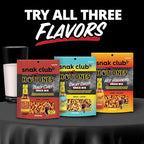 Snak Club x Hot Ones Smoky Sweet Snack Mix, Spicy Snacks with Peanuts, Pretzels, Sesame Sticks, Toasted Corn & Cashews, Inspired by Hot Ones Hot Sauce, 4.5 oz Resealable Bag (6 Count)