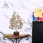 FASHIONZAADI 7 Chakra Tree of Life - Crystal Tree for Positive Energy, Feng Shui Home Decor, Wire Bonsai, Crystal Decor - Spiritual Gift, Meditation