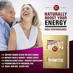 2 Boxes of American Wisconsin Ginseng Slices - Improved Energy, Performance, & Mental Health for Men & Women. Total 8 Oz.