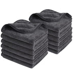 SINLAND Microfiber Face Cloths Reusable Makeup Remover Washcloths Super Soft and Absorbent Fingertip Face Towels for Sensitive Skin Women 12 x 12 Inch 12 Pack