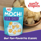 Sun Tropics Mochi Snack Bites, Sea Salt Flavor- 3.5 oz (6 Pack) | Crispy Crunchy Mochi Bites, Rice Nuggets | Mochi Puff Rice Crackers- Gluten Free & Dairy Free- No MSG Added | Asian Rice Snacks
