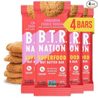 B.T.R. Nation Superfood Keto Protein Bars - Cinnamon Cookie Dough ENERGY | (4 Pack) | Plant Based Vegan Protein, Low Carb Food, Low Calorie, Gluten Free, No Sugar Alcohols, Boosted with Superfoods
