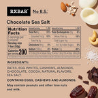 RXBAR Protein Bars, 12g Protein, Gluten Free Snacks, Chocolate Sea Salt (6 Boxes, 30 Bars)