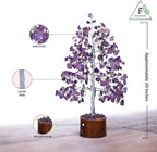 FASHIONZAADI Amethyst Crystals Tree of Life - Stones and Crystals - Bonsai Tree - Good Luck Gifts for Women - Meditation Accessories - Chakra Stones Decor