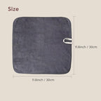 Makeup Remover Cloth 12 x 12 Inch, Reusable Makeup Remover Towels for Washing Face, 6 Pack Washable Microfiber Face Cloth Fast Drying Washcloth, Grey