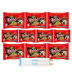 Samyang Buldak Hot Spicy Chicken Ramen Noodle Korean Stir-Fried Ramen (10 Pack, 2X Spicy)