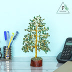 FASHIONZAADI Green Aventurine Crystal Tree, Crystals and Stones, Gem Tree, Healing Gemstones and Crystals Home Decor, Meditation Decor, Spiritual Gifts for Women, Good Luck Gift