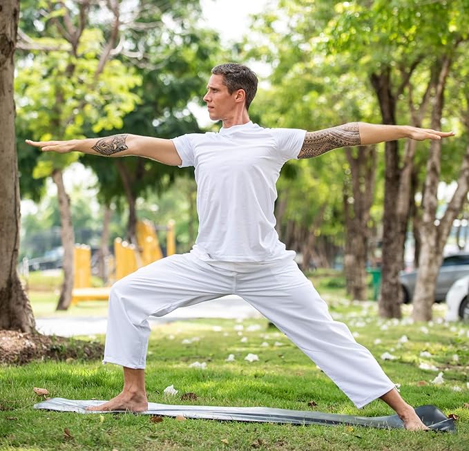 Baggy Sweatpants Men Cotton, Drawstring Lounge Pants, Relaxed Fit, Ideal for Comfort