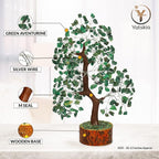 YATSKIA Green Aventurine - Money Trees, Chakra Crystalsm Crystal Trees as Home Decor, Healing Crystals, Tree for Home, Crystal Gifts for Women, Healing Crystals and Gemstones, Tree of Life Necklace