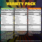 Daal By Keen Crunchy Mung Bean Snacks – Variety Pack - Plant-Based Protein, High Fiber, Gluten Free & Nut-Free – Mix into Salads or Enjoy as an On-the-Go Snack - 1 Resealable Pack, 4.76 oz