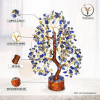 YATSKIA Lapis Lazuli Crystal Tree of Life - Healing Crystals and Stones - Crystals Decor - Crystal Gifts for Women - Good Luck Gifts