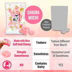 YAMASAN KYOTO UJI Japanese Sakura Mochi Candies, Real Traditional Cherry blossom Rice Cakes, 300g/10.58oz, Japanese Snacks, Japanese Candy, Individually Wrapped