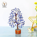YATSKIA Lapis Lazuli Crystal - Crystal Tree - Feng Shui Decor - Tree of Life - Meditation Accessories - Desk Decorations, Spirtual Things, Good Luck Gifts