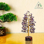 FASHIONZAADI Amethyst Crystals Tree of Life - Stones and Crystals - Bonsai Tree - Good Luck Gifts for Women - Meditation Accessories - Chakra Stones Decor