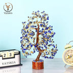 YATSKIA Lapis Lazuli Crystal Tree of Life - Healing Crystals and Stones - Crystals Decor - Crystal Gifts for Women - Good Luck Gifts