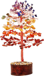 FASHIONZAADI Premium Crystal Tree of Life – 7 Chakra Tree for Healing, Harmony, Positive Energy, Luck & Manifestation – Spiritual Gifts for Women