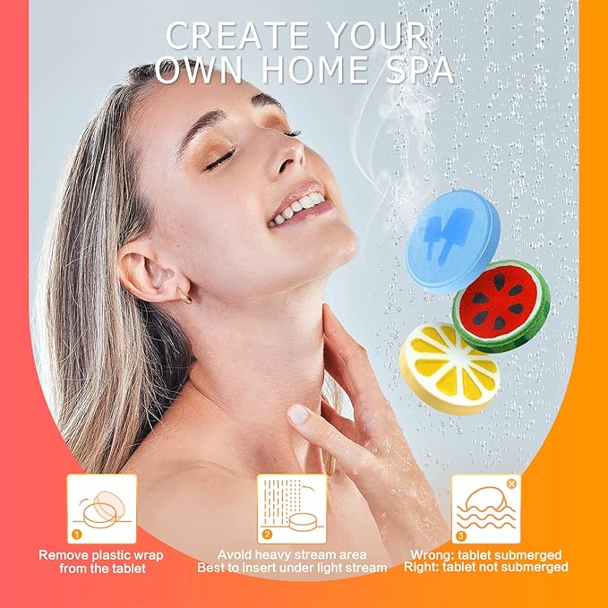 Aofmee Shower Steamers Aromatherapy - Pack of 8 Shower Bombs Gift Set, Shower Tablets with Essential Oils for Relaxation, Christmas Gifts Self Care Gifts Spa Gifts Birthday Gifts for Women and Men