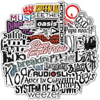 36Pcs Grunge Stickers, 90's Grunge Music, Rock Stickers, Rock Band Decals, Music Gifts for Men and Women
