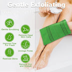 15 Pcs Korean Exfoliating Mitt, 9*5.5 in Gentle Exfoliating Korean Scrub Mitt, Large Korean Washcloth Exfoliating, Colorful Korean Body Scrubber for Cleaning Skin, Reducing Dirt and Grease (5 Colors)
