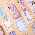 60 Sheets Heart Kpop Stickers for Photocards Kawaii Rabbit Bear Korean Deco Stickers Self Adhesive Card Valentines Stickers for Scrapbooking Arts Craft Gift Teens