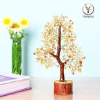 YATSKIA Citrine Crystal Tree of Life - Gemstone Tree - Citrine Crystal Stone Decor - Good Luck Gifts - Home Decor - Crystals Gifts