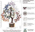FASHIONZAADI Crystal Tree of Life 7 Chakra Healing Crystal Trees for Home Decor, Office Desk Decor Handmade Bonsai Trees for Positive Energy, Money, Good Luck Birthday Gifts for Women, Mom
