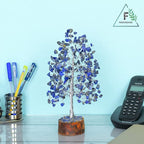 FASHIONZAADI Lapis Lazuli Tree - Crystal Chakra Tree of Life - Gemstone Feng Shui Decor - Chakra Home Decor - Crystal Gifts for Women, Spiritual Gift