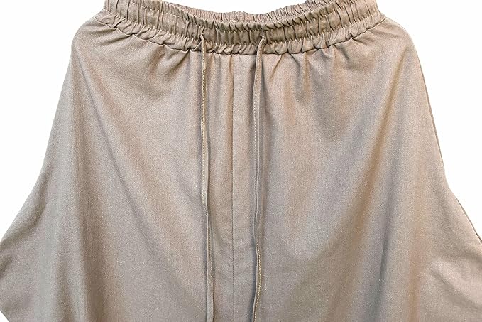AITFINEISM Men's Drawstring Aladdin Hippie Harem Pants Loose Drop Crotch Trousers