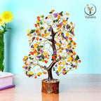 Chakra Tree - Crystal Tree - Stones and Crystals - Spiritual Decor - Good Luck Charms - Meditation Decor - Feng Shui Decor - Crystal Gifts for Women - Chakra Stones - Feng Shui Decor - Reiki Decor