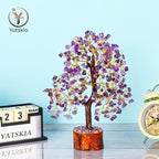 Amethyst Crystal Tree - Bonsai Trees, Balancing Tree, Crystal Gifts for Women, Crystal Tree for Positive Energy, Crytals and Gemstones, Good Luck Home Decor Tree of Life Seven Chakra Healing Stones