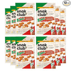 Snak Club Tajin Crunchy Peanuts, Nuts with Chili and Lime Seasoning, Mild, 2.25 oz Snack Bags, 12 Pack