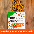 Snak Club Tajin Fiesta Snack Mix, Peanuts, Crunchy Peanuts, Toasted Corn, and Pepitas with Chili and Lime Seasoning, Mild, No Artificial Colors or Flavors, 4 oz Resealable Bags, 6 Pack