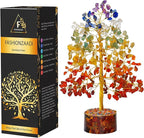 FASHIONZAADI 7 Chakra Crystal Tree of Life, Crystals and Healing Stones, Birthday Gifts for Women - Crystals for Positive Energy, Home Office Decor, Birthday Gifts for Women