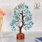 YATSKIA Turquoise Crystal Tree - Gemstone Tree - Tree of Life - Crystal Home Decor - Good Luck Charms - Spiritual Gifts for Women - Gemstones and Crystals - Chakra Stones - Meditation Decor