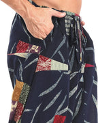 AITFINEISM Men's Drawstring Aladdin Hippie Harem Pants Loose Drop Crotch Trousers
