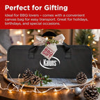 Kaluns Grilling Accessories, Dad Gifts for Christmas Grilling Gifts, Heavy Duty Stainless Steel Grill Set BBQ Grill Accessories for Outdoor Grill with Storage Case and Apron, Best Gifts for Men Dad