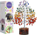 FASHIONZAADI Seven Chakra Crystal Tree Birthday Gifts for Women, Healing Crystal Tree of Life Sister Gifts Room & Home Decor Gift for Mom Her Positive Energy New Home House Warming Gift Women Unique