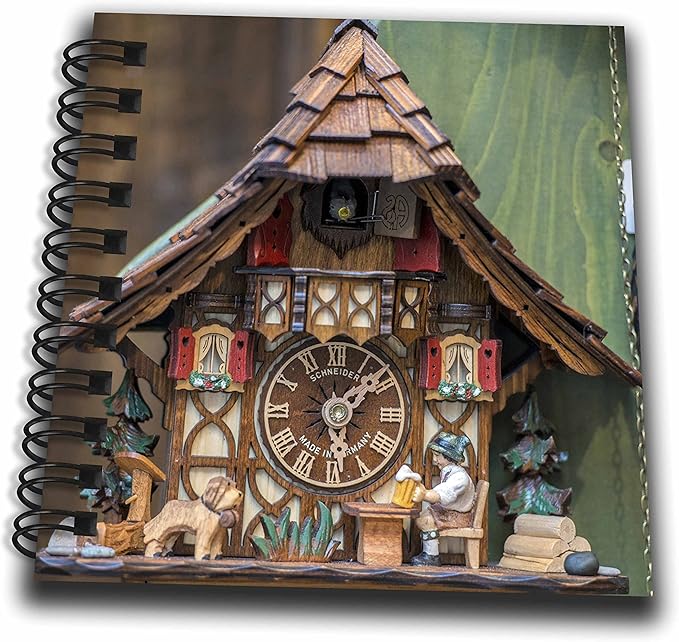 3dRose db_188521_3 Traditional Cuckoo Clock for Sale, Rothenburg, Germany Mini Notepad, 4 x 4